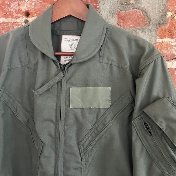 VTG Case Inc Military Fire Resistant Flight Suit Coverall Green Size 38S - Picture 1 of 5